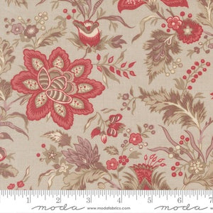 Fleur De Paris Pivoine Florals M13990 14 Smoke- By French General