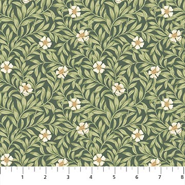 Ornithology Floweret Green Multi 27795-74 by Brett Lewis