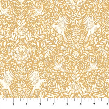 Ornithology Thicket Gold 27796-53 by Brett Lewis
