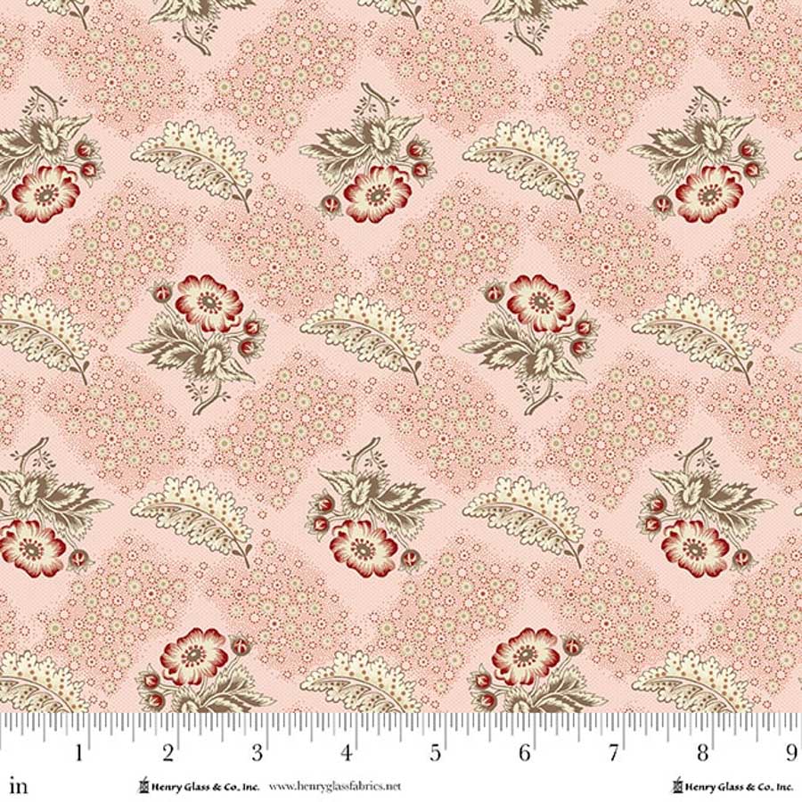 Lost Gardens of Heligan Floral Trellis 3591-22 Pink - By Michelle Yeo