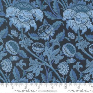 Morris Meadow Weys Florals M8370-15 Kelmscott Blue by Barbara Brackman