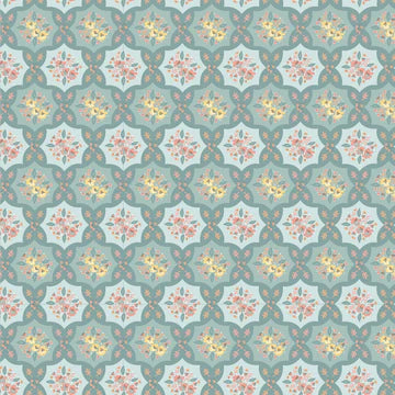 Wildwood Dwelling Quilty Patches LT Teal - WW25107