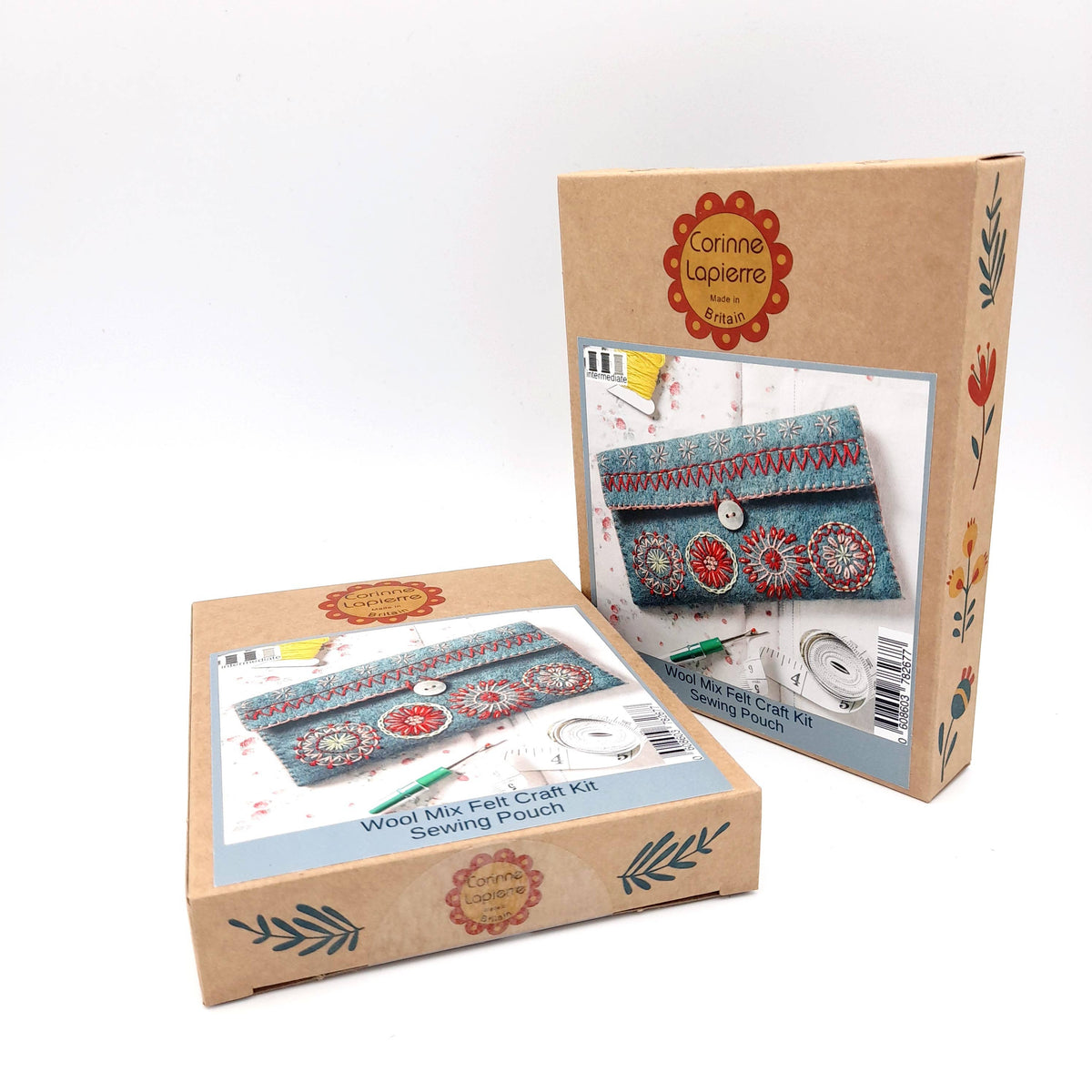 Sewing Pouch Felt Craft Mini Kit: English