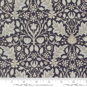 Morris Muse Triple Net Florals M13383 16 Twilight - By Barbara Brackman