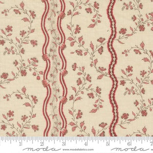 Fleur De Paris Jonquille Stripes Floral M13993 11 Pearl  Garance- By French General