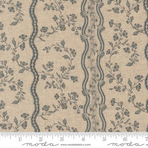 Fleur De Paris Jonquille Stripes Floral M13993 13L Mochi Pearl French Blue - By French General