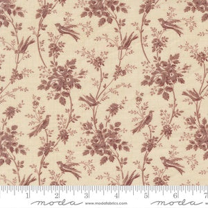 Fleur De Paris Oiseaux Florals Birds M13996 13 Pearl Lavender  - By French General