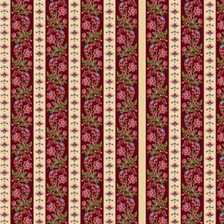 Yeoville 3022-88 Red Border Stripes - By Michelle Yeo