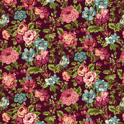 Mariakerke Master Floral Red 3357- 88 By Michelle Yeo