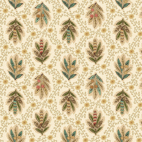 Mariakerke Paisley Trails Cream 3360-44 By Michelle Yeo