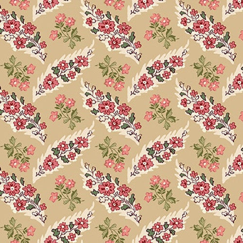 Mariakerke Floral Leaf Trellis Cream 3361-44 By Michelle Yeo