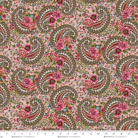 Lost Gardens of Heligan Paisley 3586-22 Pink - By Michelle Yeo