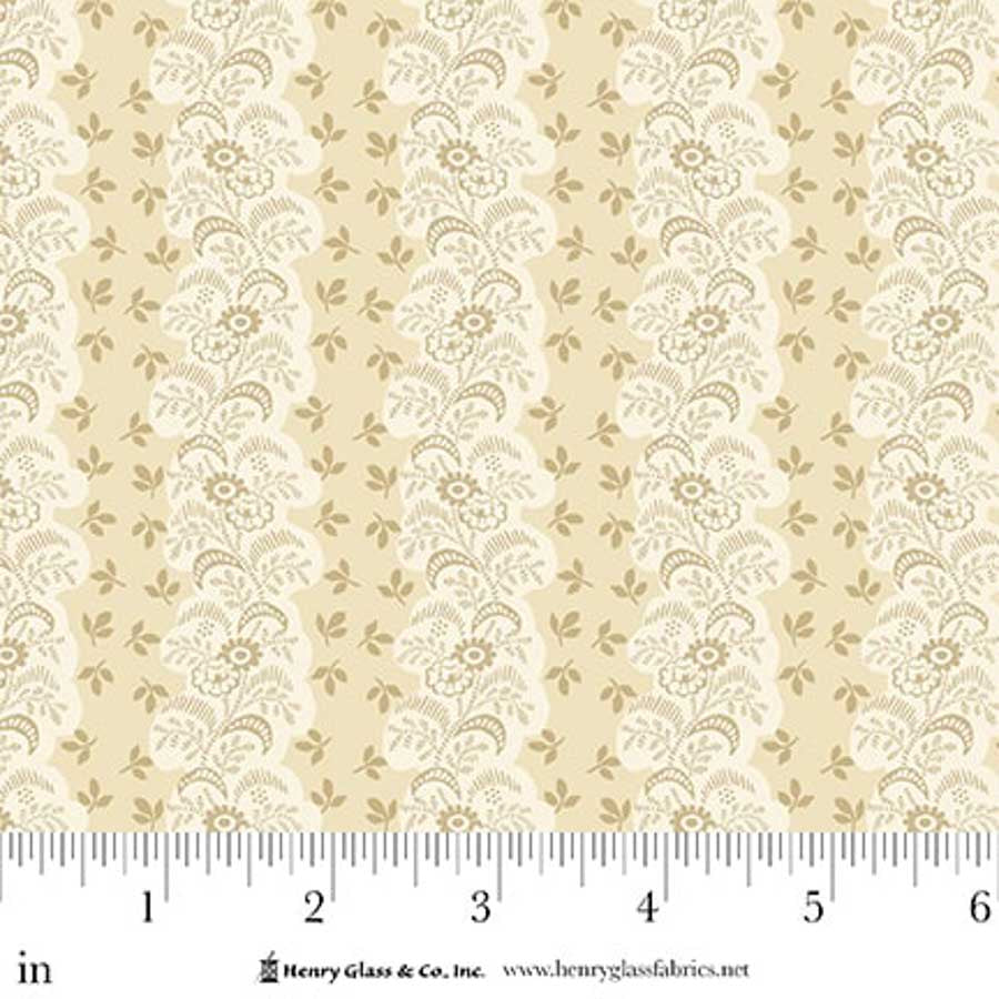 Lost Gardens of Heligan Floral Stripe 3596-44 Cream - By Michelle Yeo