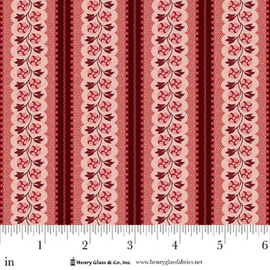Lost Gardens of Heligan Column Stripe 3600-22 Pink - By Michelle Yeo