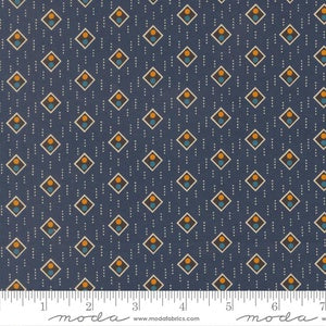 Pamelia's Path 1850-1880 Pan For Gold Blenders Stripe Indigo M47556 20 By Betsy Chutchian