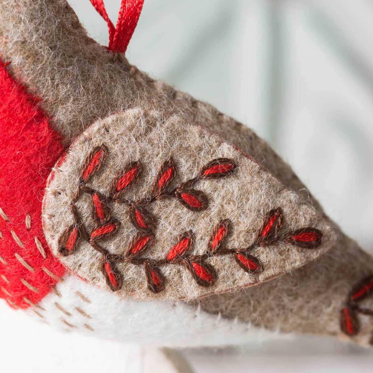 Embroidered Robin Felt Craft Mini Kit:
