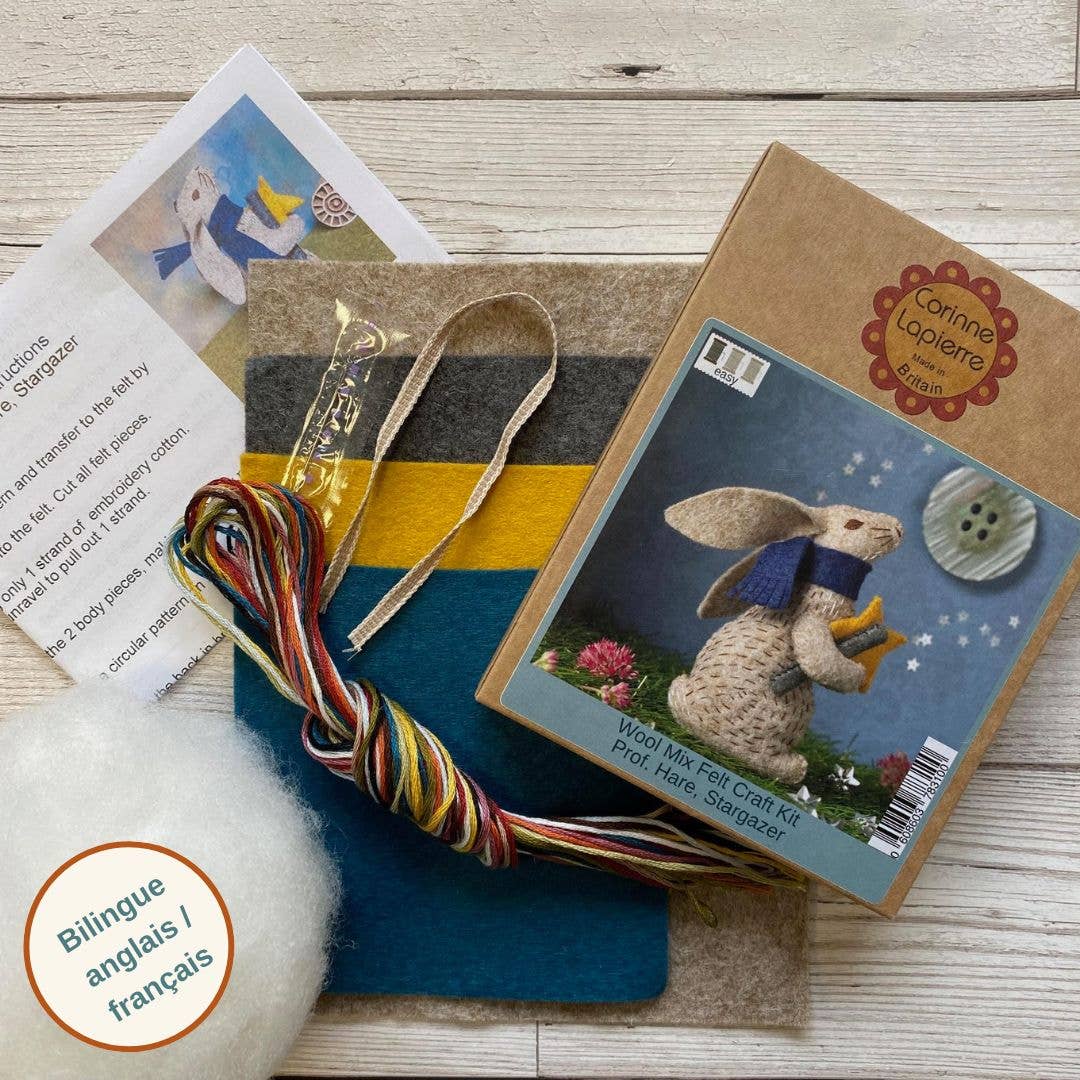 Prof Hare Stargazer Felt Craft Mini Kit: English