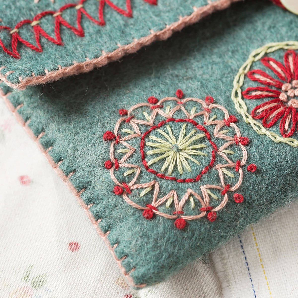 Sewing Pouch Felt Craft Mini Kit: English