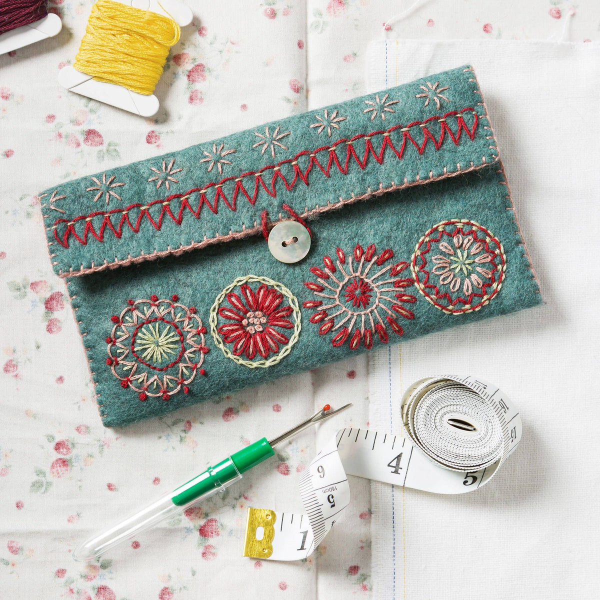 Sewing Pouch Felt Craft Mini Kit: English