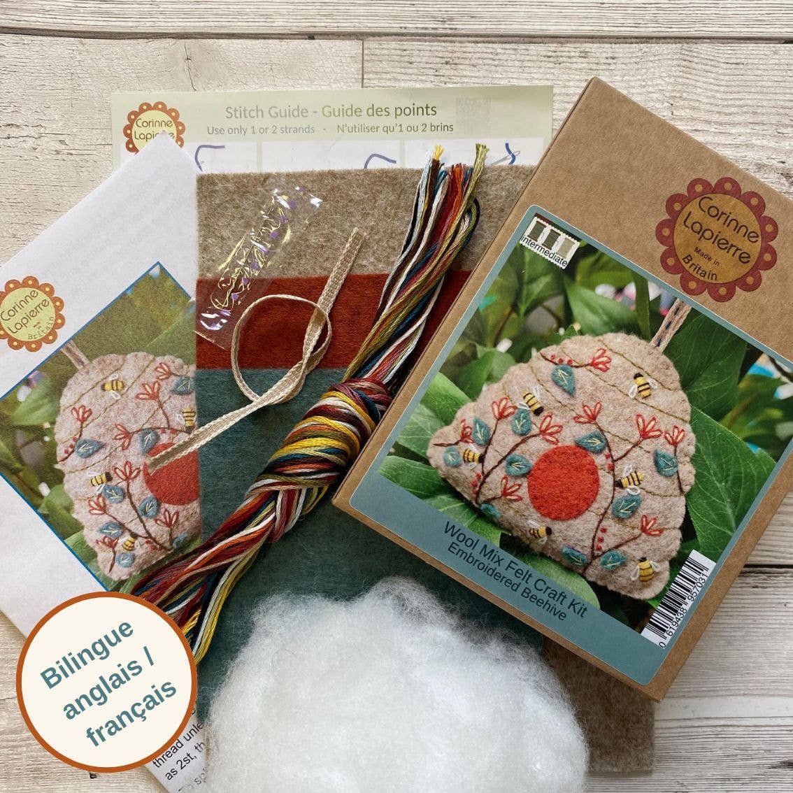 Beehive Felt Craft Mini Kit: English