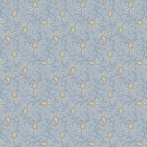 Back In The Day R570500 Sarah's Paisley Blue - By Deirdre Bond-Abel