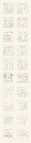 Sweet Sentiments Stitchery Panel