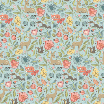 Wildwood Dwelling Deer Meadow LT Teal - WW25101