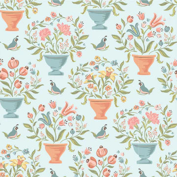 Wildwood Dwelling Flower Pots LT Teal - WW25116