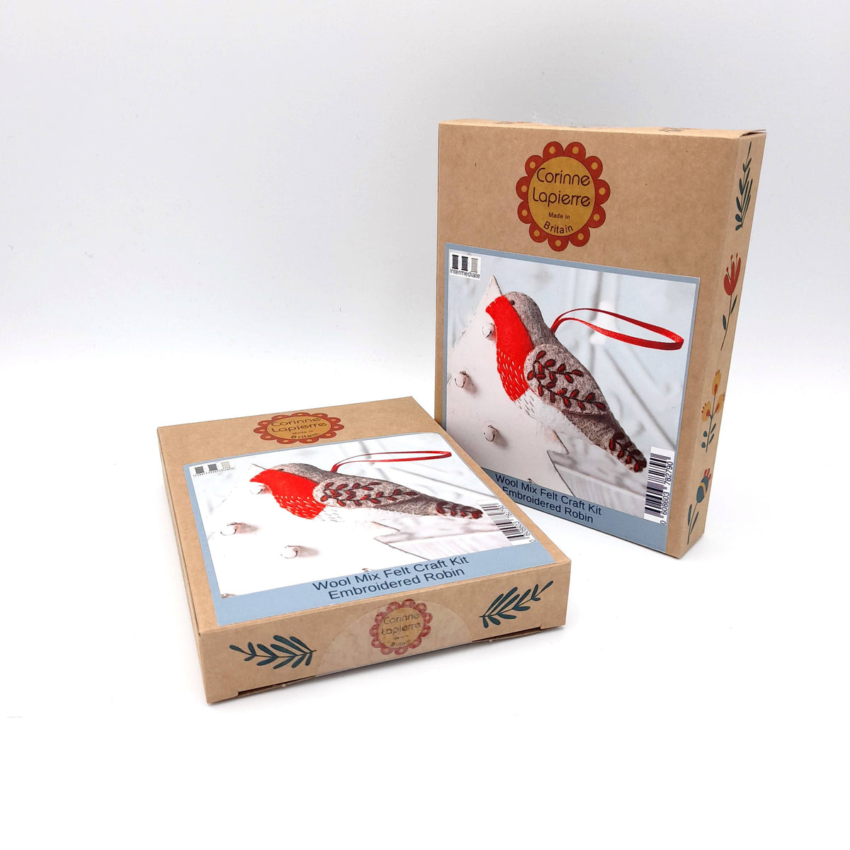 Embroidered Robin Felt Craft Mini Kit: