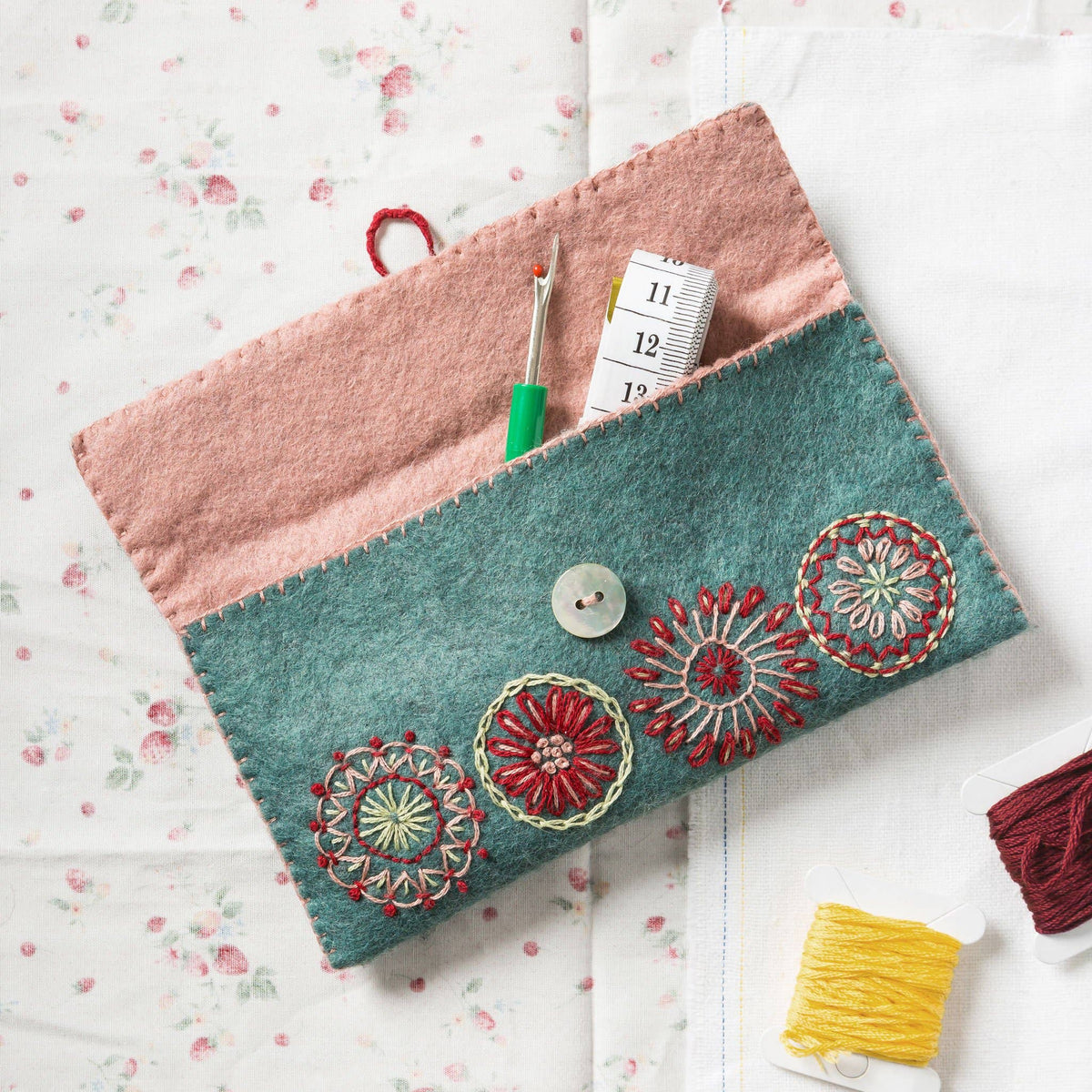 Sewing Pouch Felt Craft Mini Kit: English