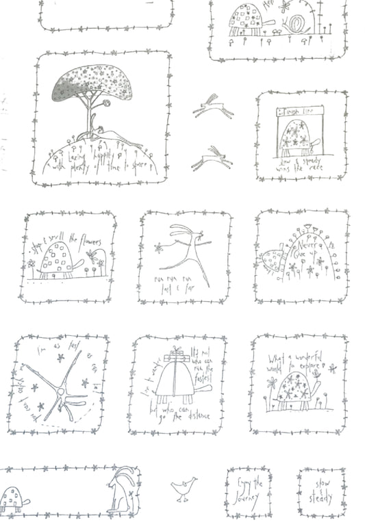 Slow and Steady Stitchery Panel DV7441