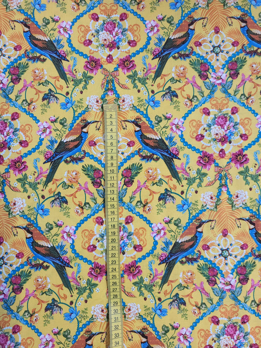 Bird Yellow Background 1 Metre - SP330