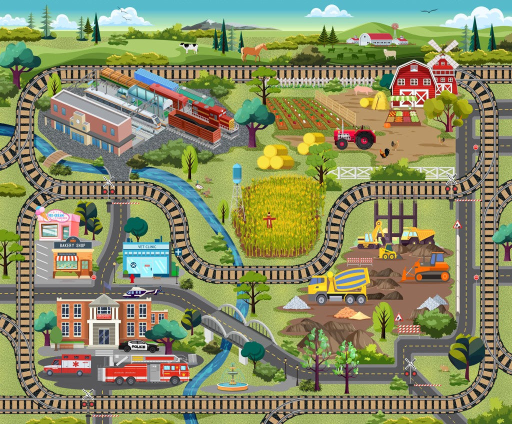 Let's Go Canvas Play Mat Y4462-55